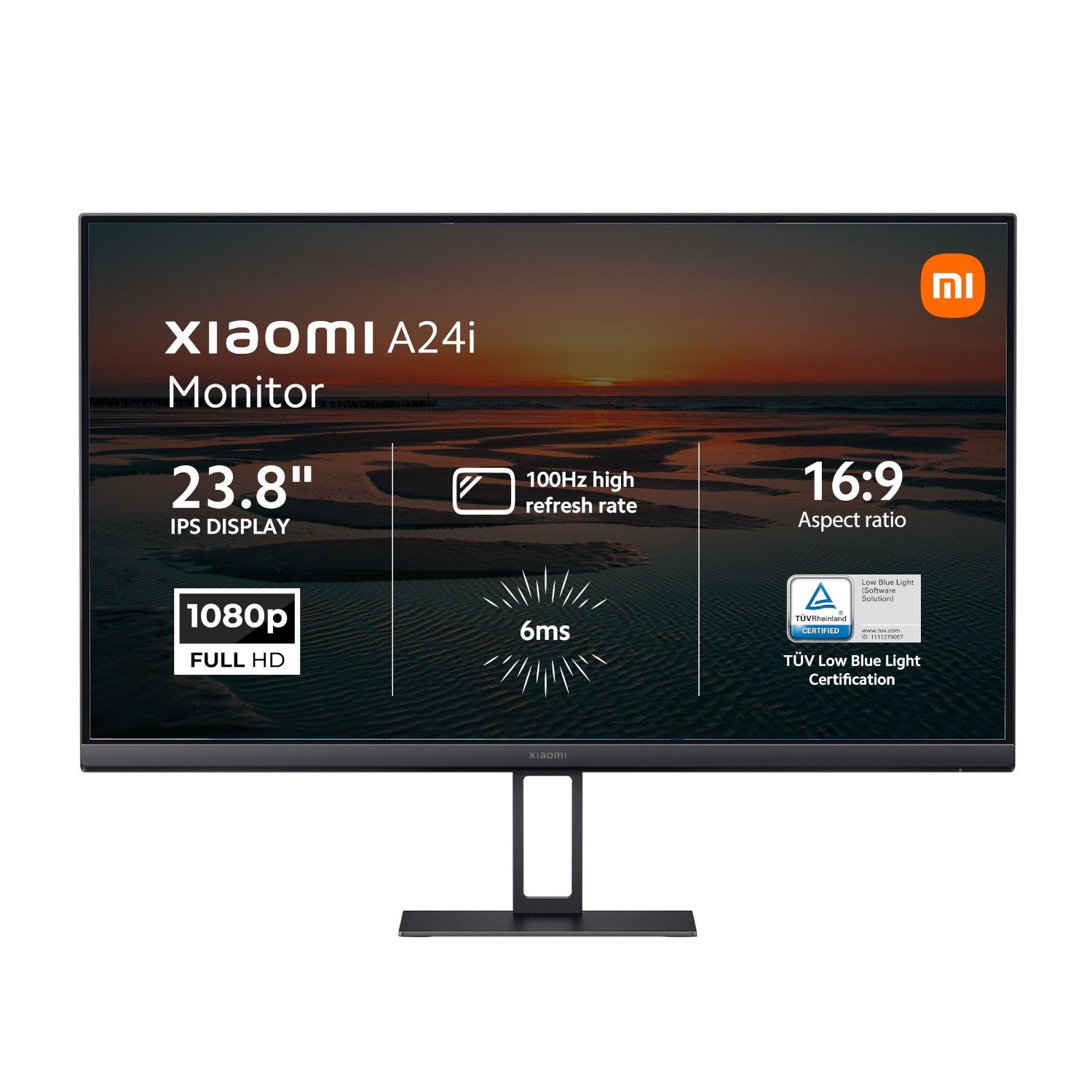 Xiaomi A24i 24" Full HD 1080p IPS Monitor (100Hz, 6ms, 16_9, HDMI/DP, Flicker-Free, and VESA Mount)