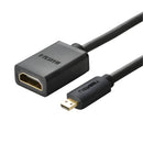 UGREEN 20134-20134 Micro HDMI Male to HDMI Female Adapter - Black-0