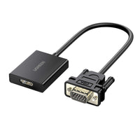 UGreen VGA to HDMI Converter | Male to Female | 1080P Full HD – Black-0