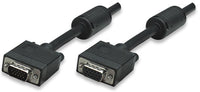 Manhattan Black SVGA 7.5m Extension Cable