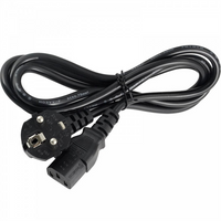 UniQue Black 1.8m Standard Single Head Power 2