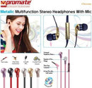 Promate Chrome Metallic Multifunction Stereo