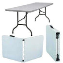 UniQue Foldable Rectangle 1.8 Metre White Table