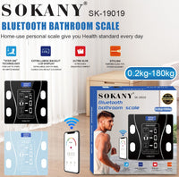 Sokany 180KG Bluetooth Bathroom Scale Blue