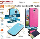 Promate Brown Lanko.S4 Hand Crafted Leather Case