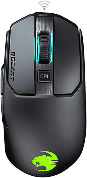 Roccat Kain 200 AIMO Black Wireless Optical 16000