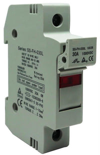 Solarix Rail Mount 1 Pole DC Fuse Holder With LED