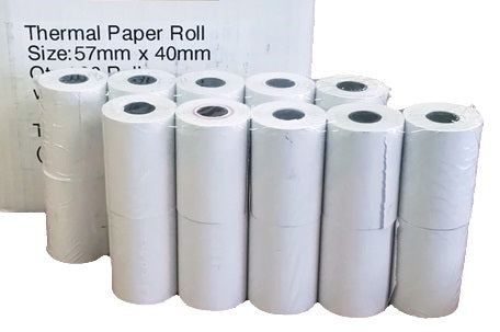 Postron 100 Thermal 57mm X 40mm Credit Card Paper
