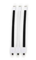 Whizzy Black and White Designer 3 Pack Micro USB