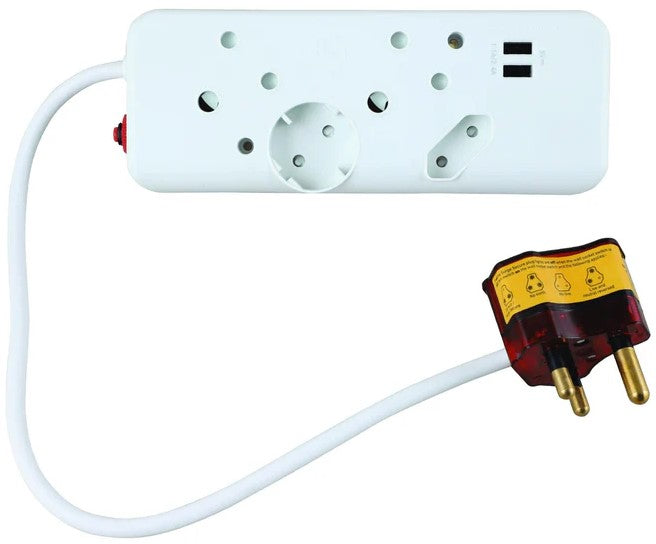 Ellies 4 Way Surge Multiplug Adaptor With USB