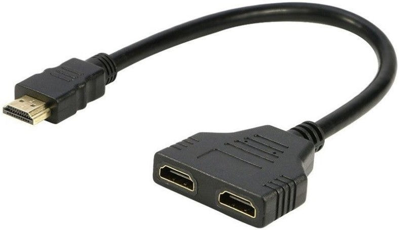 UniQue Male HDMI To Female Dual HDMI Splitter
