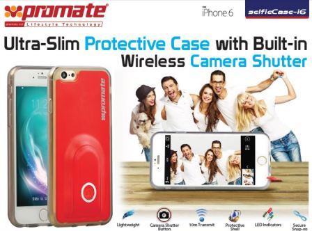 Promate Black selfieCase i6 UltraSlim Protective