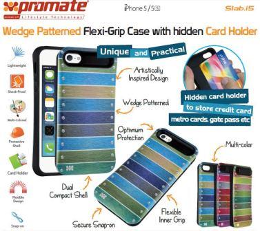Promate Pink Slab iPhone 5 Wedge Patterned