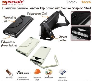 Promate White  Tacca iPhone 5 Luxurious Genuine