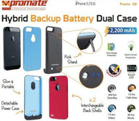 Promate Red Twix.i5 Hybrid Backup battery Dual