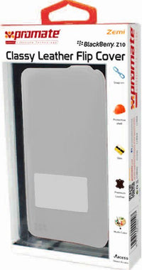 Promate White  Zemi BlackBerry Z10 Classy Leather