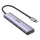 UGREEN Revodok 5-in-1 Type-C Hub | 4K HDMI | Type-C | USB3.0 | USB2.0-0