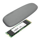 Asus Cobble M.2 SSD Type-C Enclosure and Crucial E100 480GB NVMe Bundle - Grey-0