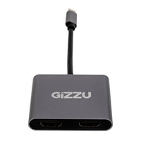 Gizzu 4-in-1 Type-C to Dual HDMI Hub-0