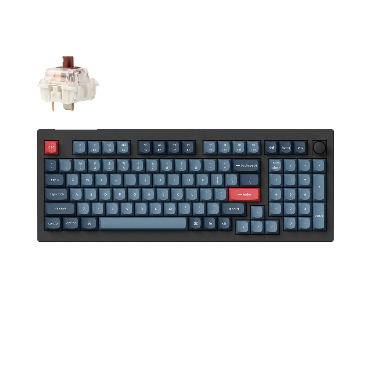 Keychron V5 Max Wireless Custom Keyboard - BROWN Switch