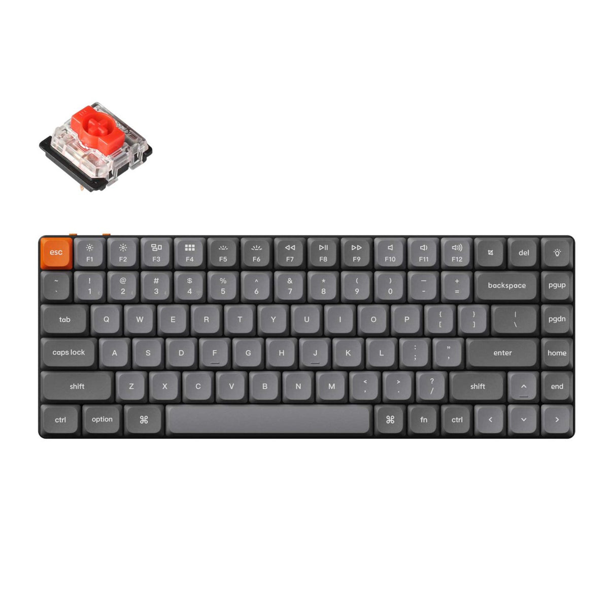 Keychron K3 Max QMK/VIA Wireless 75% Custom Mechanical Keyboard | RED Switches