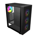 FSP M220 ATX Mid Tower Gaming Chassis - Black-0