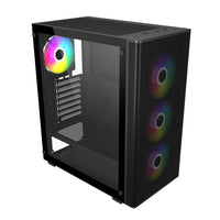 FSP M220 ATX Mid Tower Gaming Chassis - Black-0