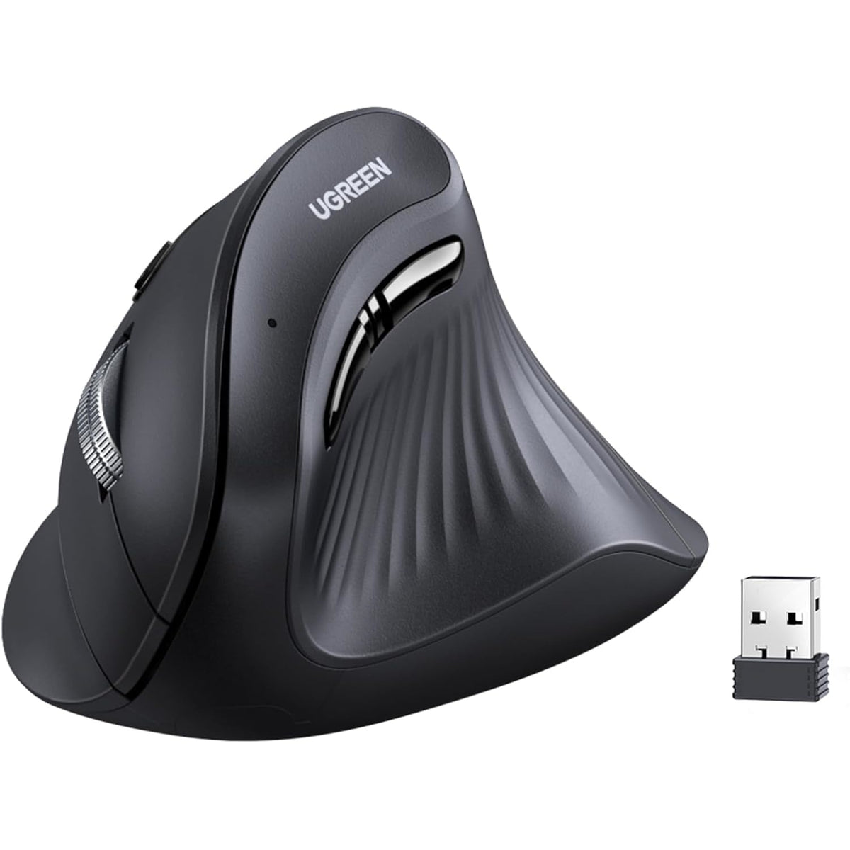 UGreen Multi-Mode Vertical Mouse Bluetooth and 2.4G Wireless–Black ...