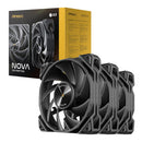 Antec NOVA 120 PWM Fan 3 Pack with Speed Controller - Black-0