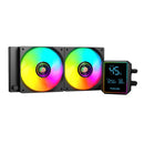 PCBuilder BLIZZARD FROST 240mm AIO ARGB Liquid CPU Cooler - Black-0