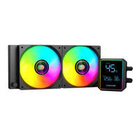 PCBuilder BLIZZARD FROST 240mm AIO ARGB Liquid CPU Cooler - Black-0