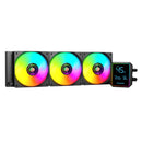 PCBuilder BLIZZARD FREEZE 360mm AIO ARGB Liquid CPU Cooler - Black-0