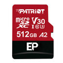 Patriot EP V30 A2 512GB Micro SDXC Memory Card (Without Adapter)-0