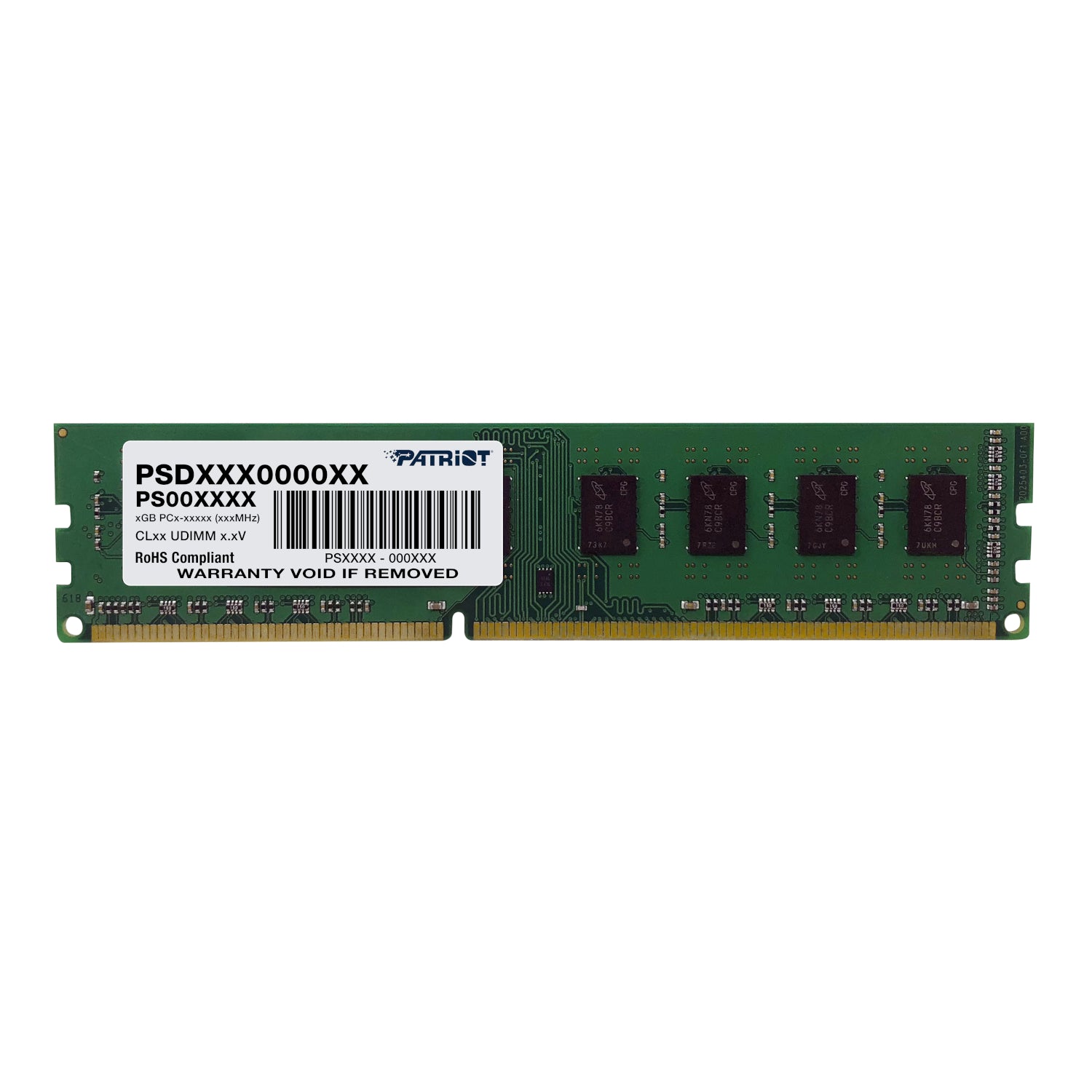 Patriot Signature Line 4GB 1600MHz DDR3 Single Rank Desktop Memory-0