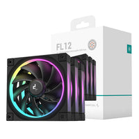 DeepCool FL12 3-in-1 ARGB 120mm Fan 3 Pack - Black-0