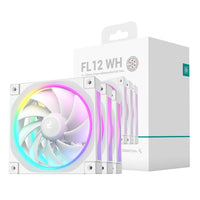 DeepCool FL12 3-in-1 ARGB 120mm Fan 3 Pack - White-0