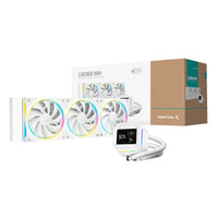 DeepCool LM360 ARGB 360mm AIO CPU Liquid Cooler - White-0