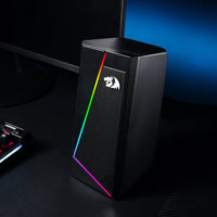 REDRAGON 2.0 Satellite Speaker ANVIL 2 x 3W RGB USB|Aux Gaming Speaker - Black