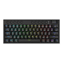 REDRAGON Horus Mini Pro 61Key Wireless Bluetooth Red Switch RGB Low Profile Gaming Mechanical Keyboard - Black-0