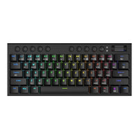REDRAGON Horus Mini Pro 61Key Wireless Bluetooth Red Switch RGB Low Profile Gaming Mechanical Keyboard - Black-0
