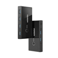 UGREEN USB 3.0 4-Port Switch Box, with 1.5m USB Cables-0